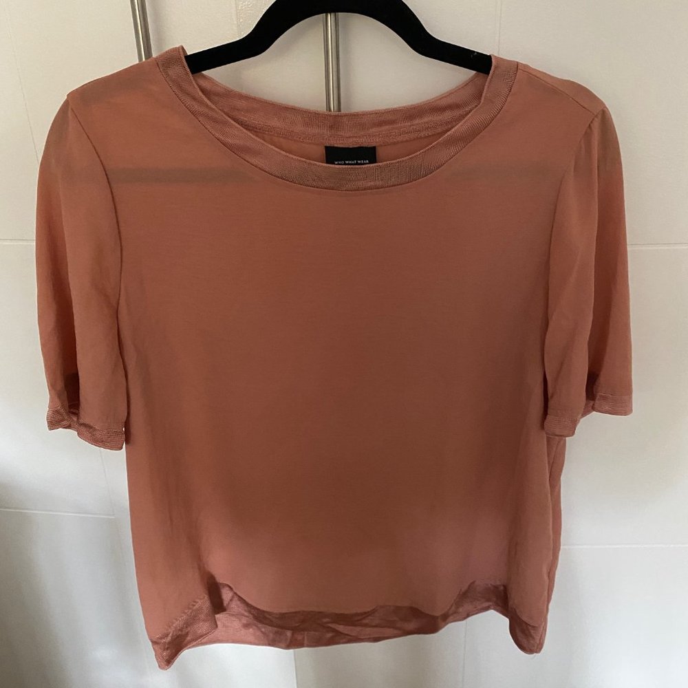 Who What Wear Top (S, Blush)